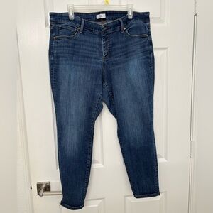 LOFT Dark Blue Modern Skinny Jeans Size 16